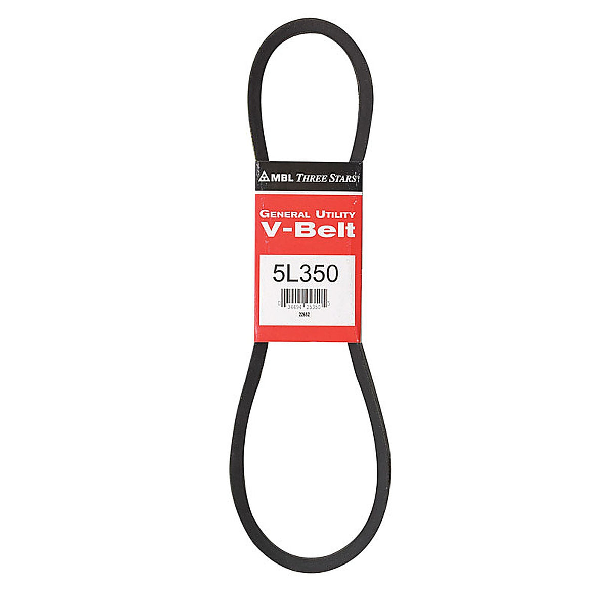 Mitsuboshi 5L350A FHP 5L350 General Utility V-Belt 0.63 in. W x 35 in. L For Fractional Horsepower Motors