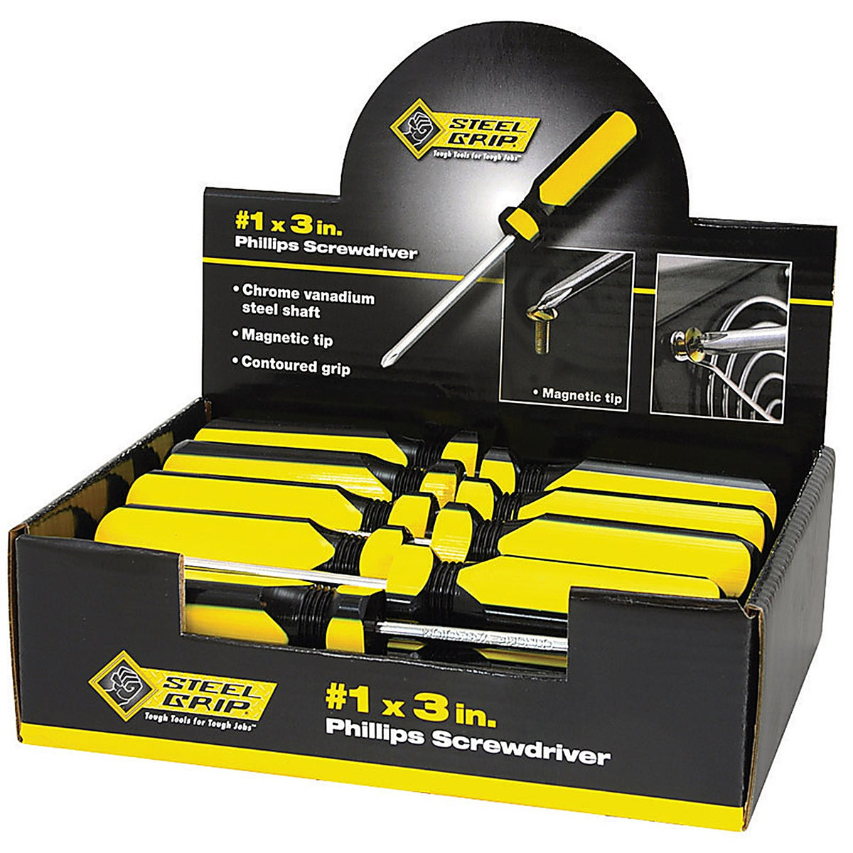Steel Grip 2265346 3 in. L Phillips Screwdriver 1/pc.