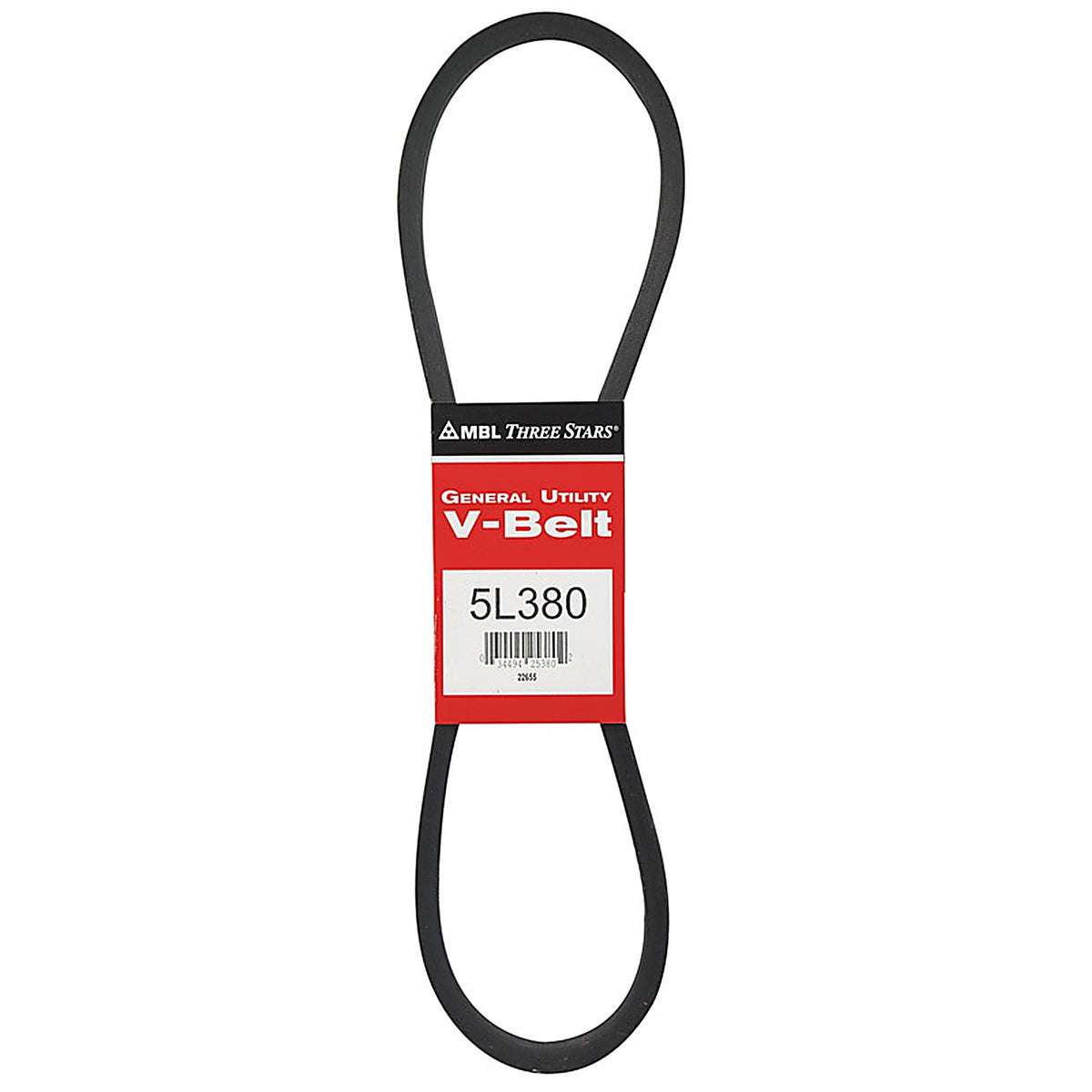 Mitsuboshi 5L380A FHP 5L380 General Utility V-Belt 0.63 in. W x 38 in. L For Fractional Horsepower Motors