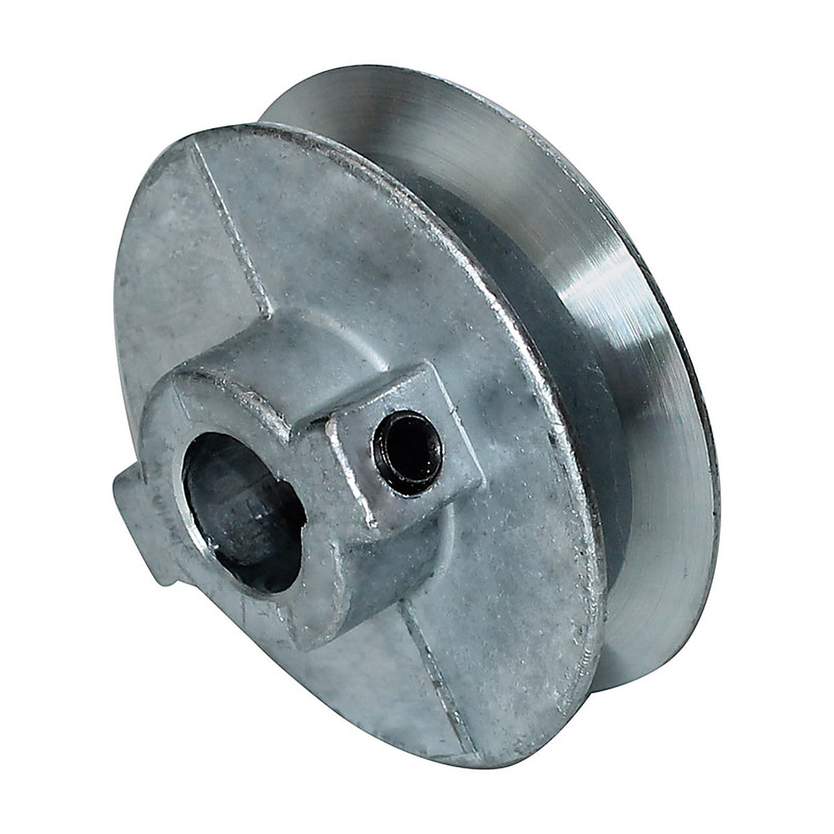 Chicago Die Casting 500A6 5 in. Dia. Zinc Single V Grooved Pulley