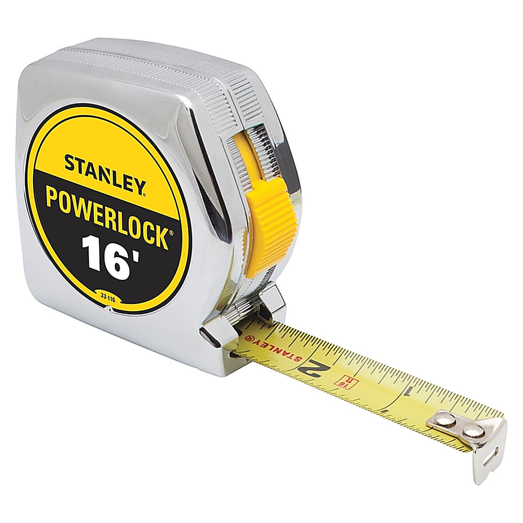 Stanley 33-116 PowerLock 16 ft. L x 0.75 in. W Tape Measure 1/Pack