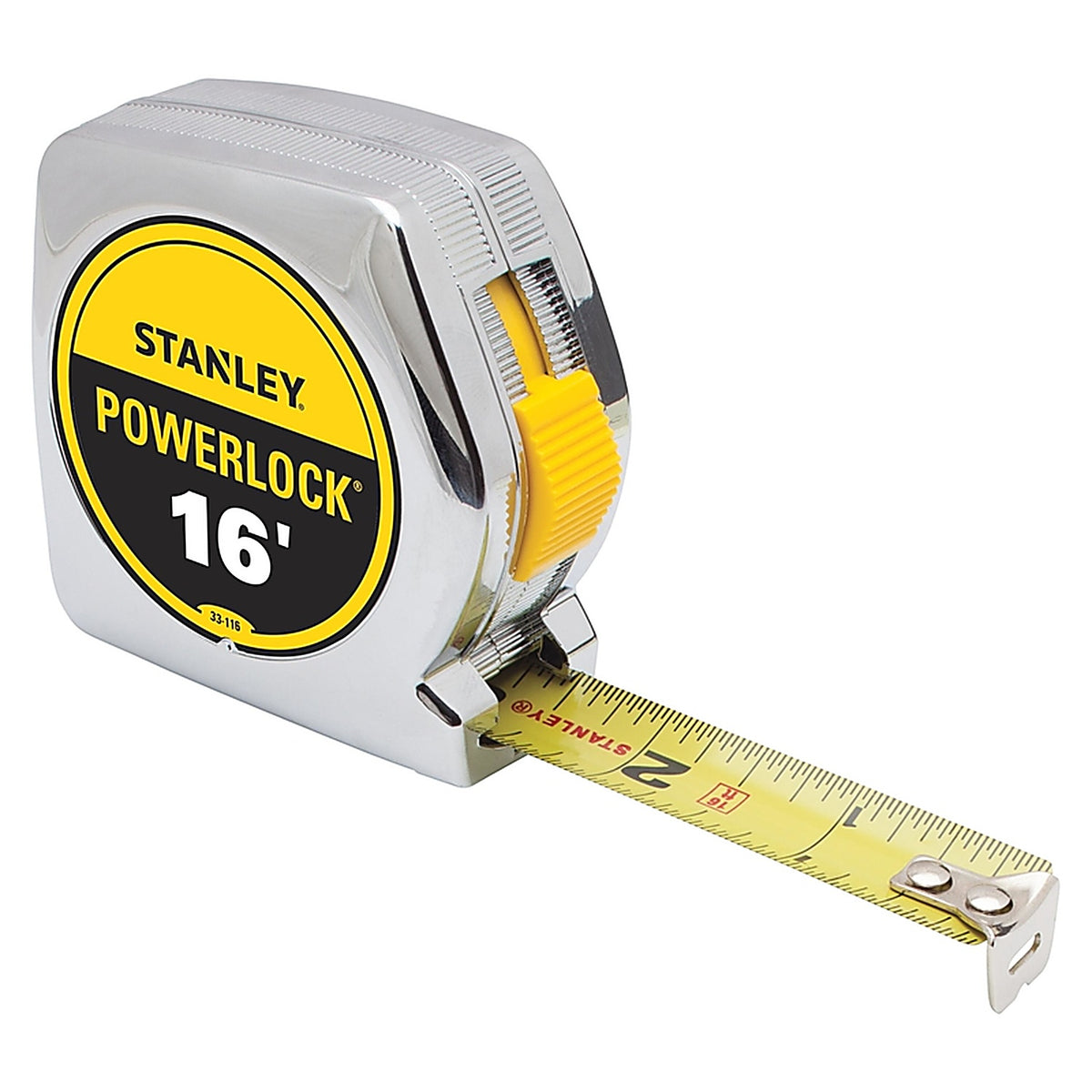 Stanley 33-116 PowerLock 16 ft. L x 0.75 in. W Tape Measure 1/Pack