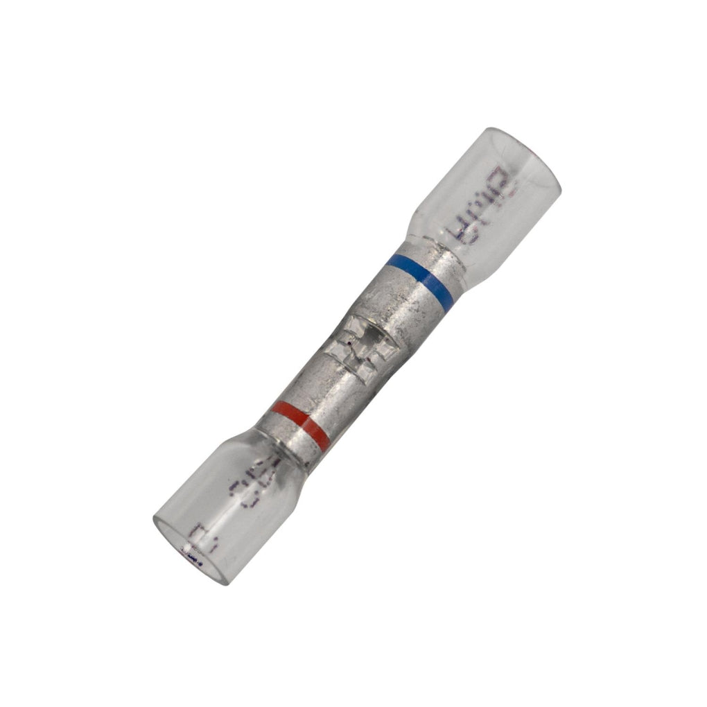 Auveco 22992 Crystal Clear Stepdown Butt Connector 500, 22-18 Awg To 16-14 Awg