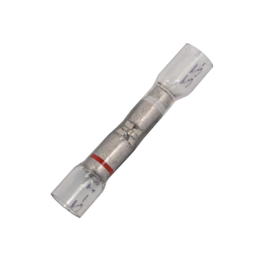 Auveco 22993 Crystal Clear Stepdown Butt Connector 500, 24-22 Awg To 22-18 Awg
