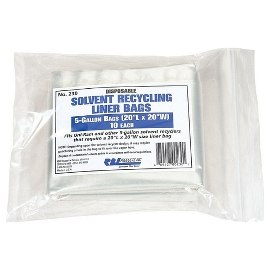 RBL Products 230 5 Gallon Solvent Recycling Liner Bags 20" X 20"