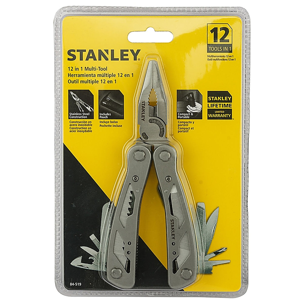 Stanley 84-519K Folding Multi-Tool Gray 1/pc.