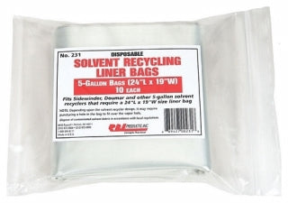 RBL Products 231 5 Gallon Solvent Recycling Liner Bags 24" X 19"