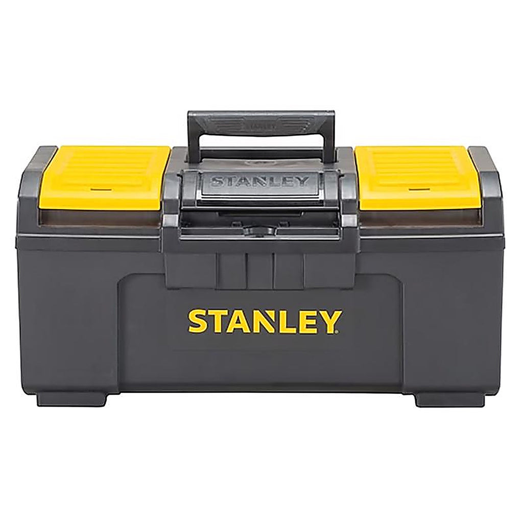 Stanley STST19410 19 in. Plastic Tool Box 10.5 in. W x 9 in. H Black/Yellow