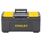 Stanley STST19410 19 in. Plastic Tool Box 10.5 in. W x 9 in. H Black/Yellow
