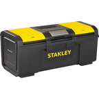 Stanley STST19410 19 in. Plastic Tool Box 10.5 in. W x 9 in. H Black/Yellow