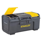 Stanley STST19410 19 in. Plastic Tool Box 10.5 in. W x 9 in. H Black/Yellow