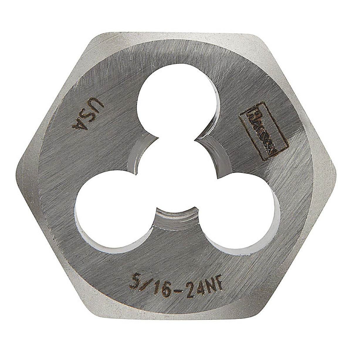 Irwin 9429 Hanson High Carbon Steel SAE Hexagon Die 5/16 in.-24NF 1/pc.