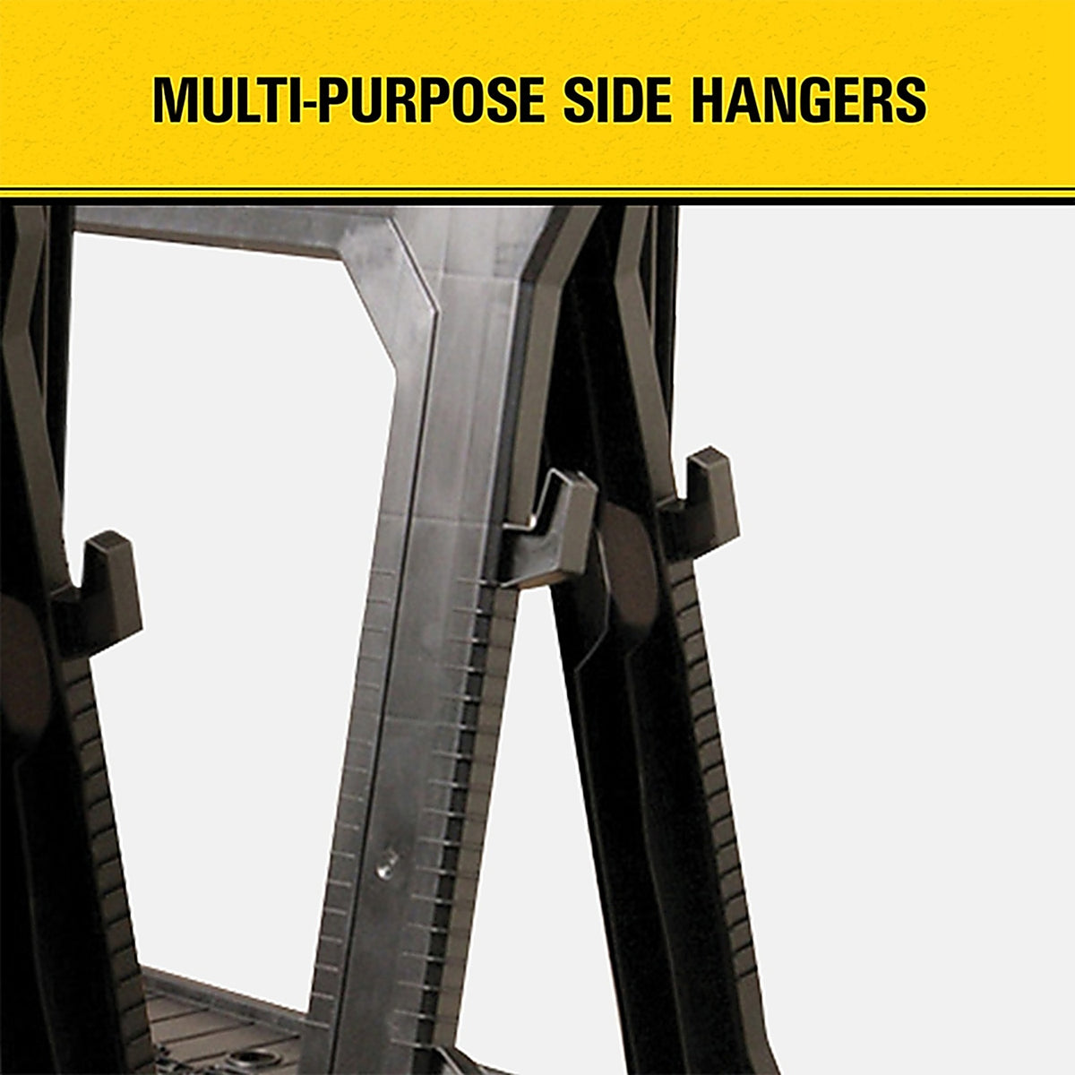 Stanley 060864R 32 in. H x 26-7/8 in. W x 2-1/8 in. D Folding Sawhorse 1000 lb. capacity Black 1/Pack