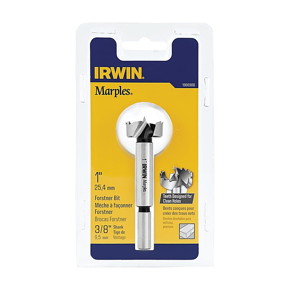Irwin 1966900 Marples 1 in. x 4 in. L Carbon Steel Forstner Drill Bit 1/pc.