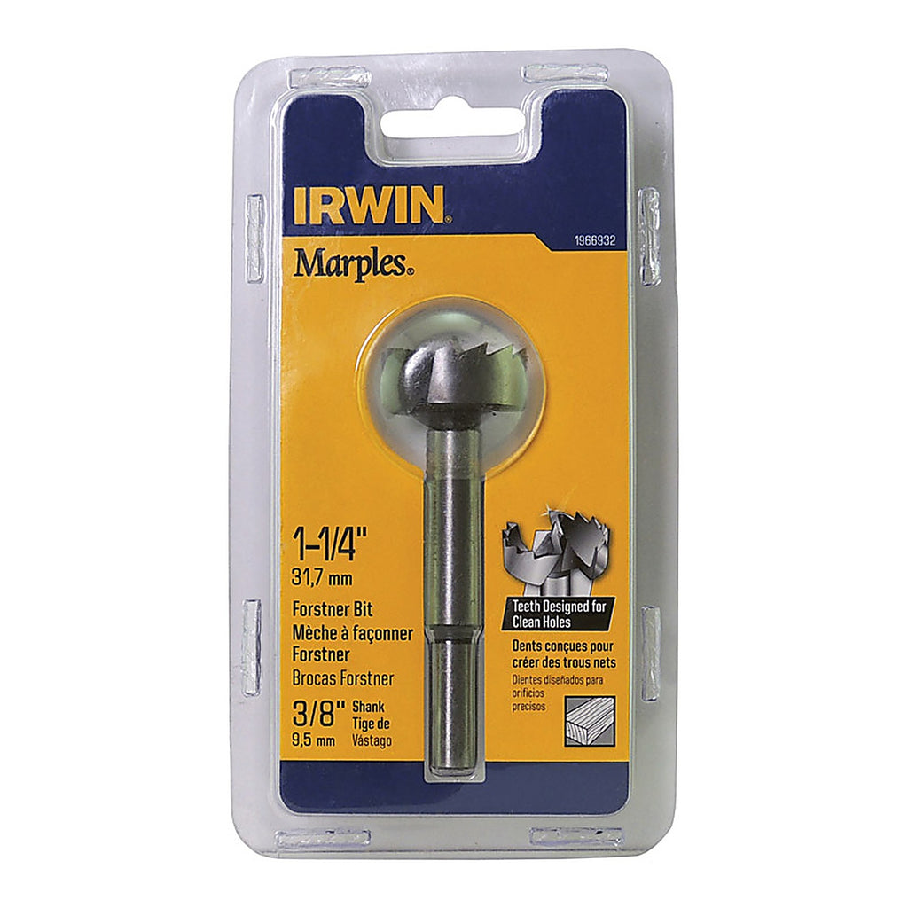 Irwin 1966932 Marples 1-1/4 in. x 4 in. L Carbon Steel Forstner Drill Bit 1/pc.