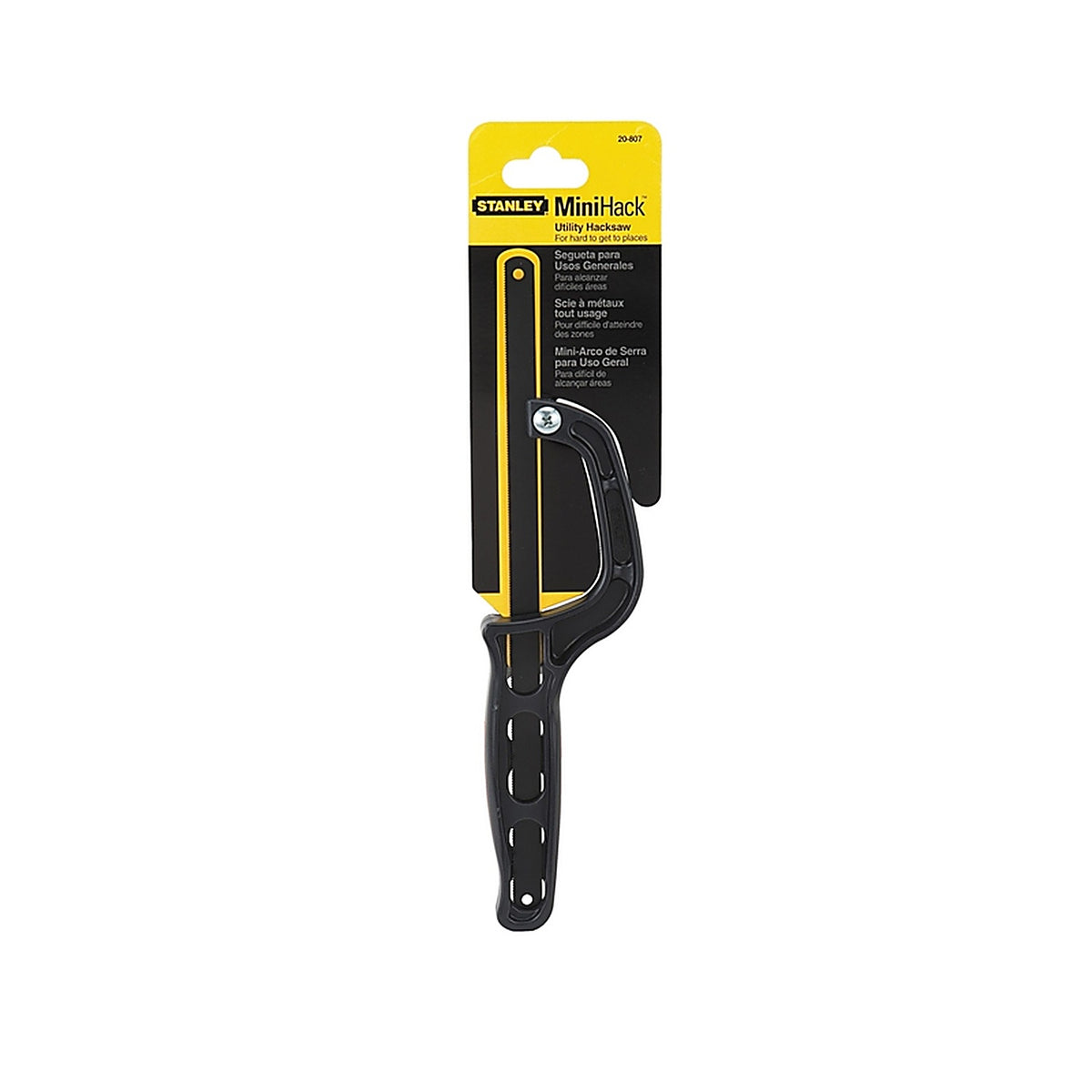Stanley 20-807 Mini Hack 10 in. Carbon Steel Hacksaw Black 1/pc.