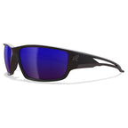 Edge Eyewear TSKAP218 Kazbek Polarized Safety Glasses Blue Mirror Lens Black Frame 1/pc.