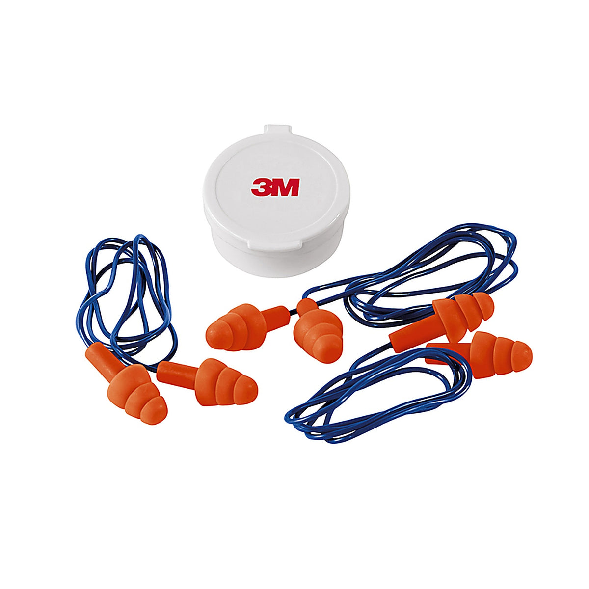 3M 90716H3-DC 25 dB Polyurethane Foam Ear Plugs Blue/Orange 3 pair