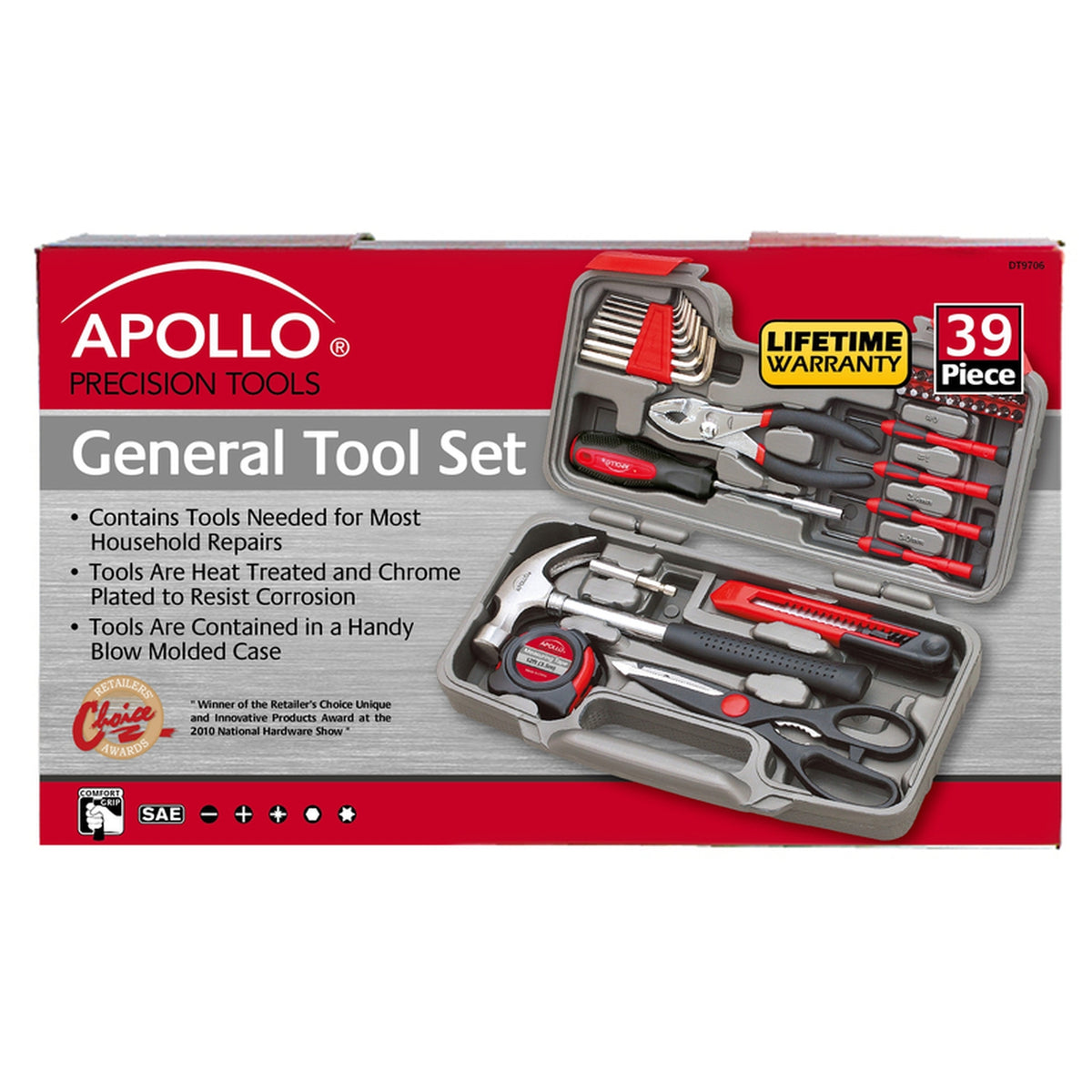 Apollo DT9706 General Tool Kit 39/pc.