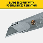 Stanley 10-209 Classic 199 5-3/8 in. Fixed Blade Utility Knife Gray 1/Pack