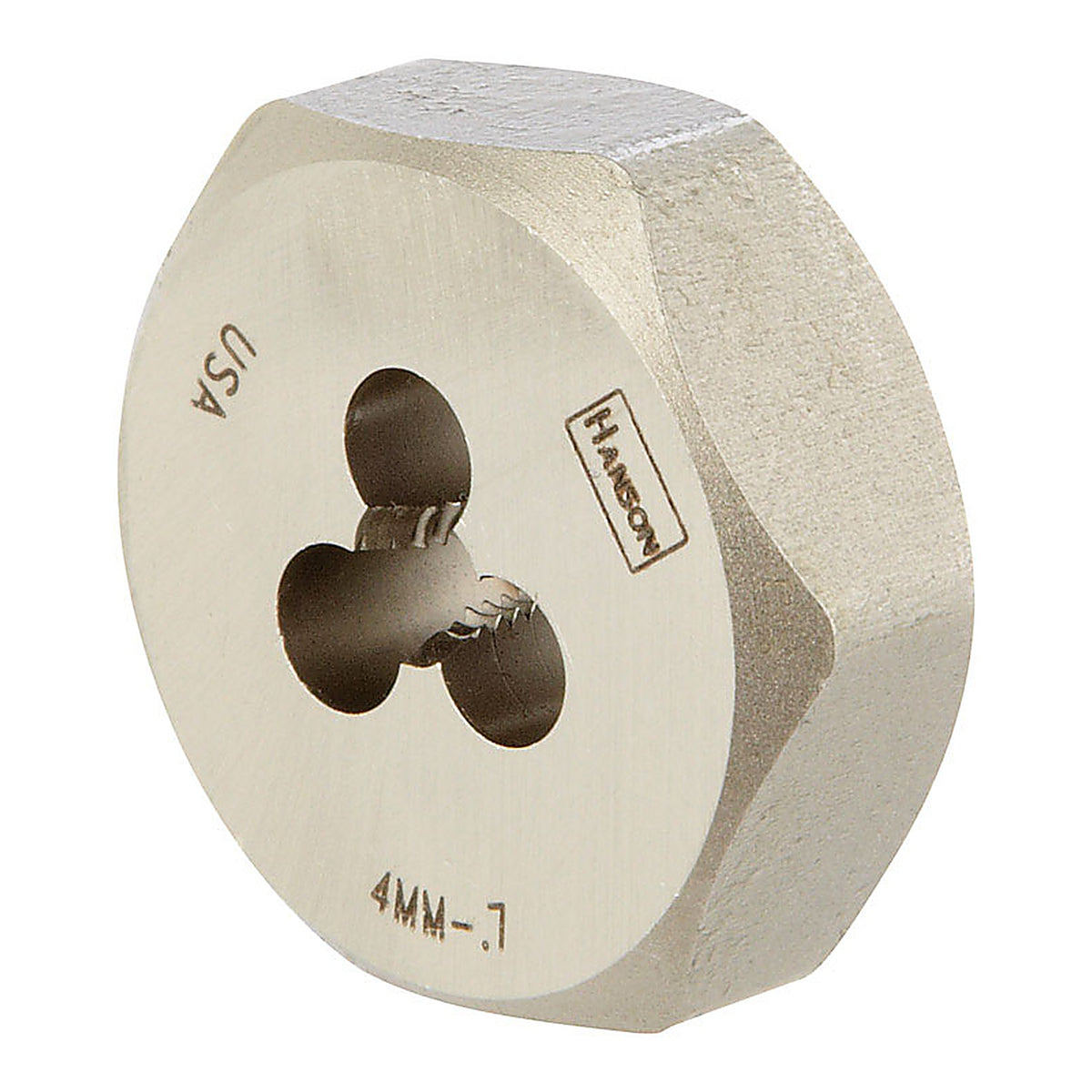 Irwin 9717 Hanson High Carbon Steel Metric Hexagon Die 4mm-0.70 1/pc.