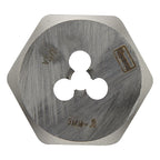 Irwin 9722ZR Hanson High Carbon Steel Metric Hexagon Die 5mm-0.80 1/pc.