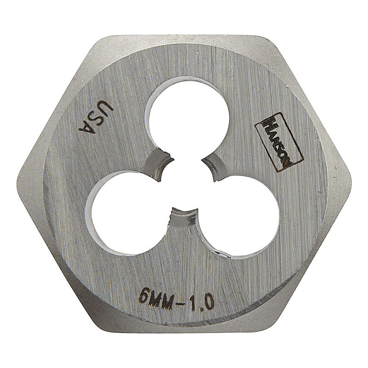 Irwin 9727ZR Hanson High Carbon Steel Metric Hexagon Die 6mm-1.00 1/pc.