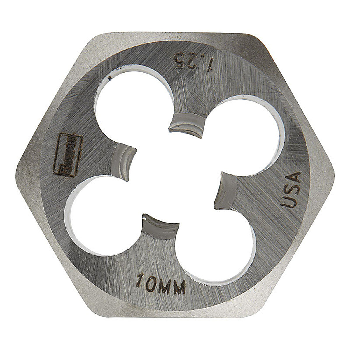 Irwin 9739 Hanson High Carbon Steel Metric Hexagon Die 10mm-1.25 1/pc.