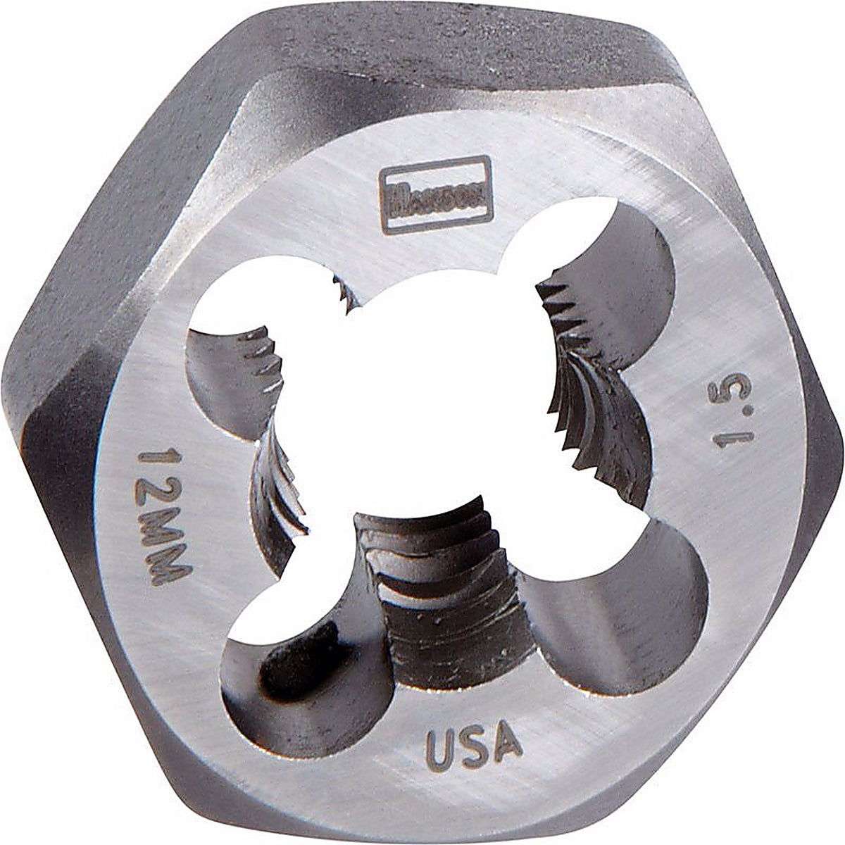 Irwin 9743 Hanson High Carbon Steel Metric Hexagon Die 12mm-1.50 1/pc.