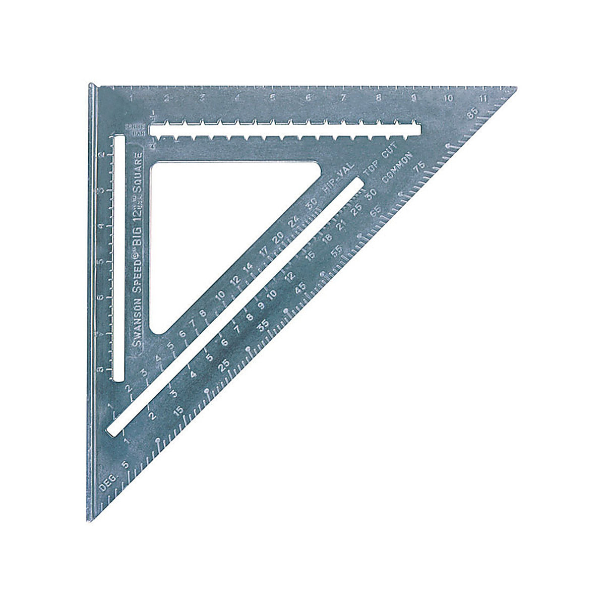 Swanson T0108 12.25 in. L x .875 in. H Aluminum Speed Square Silver
