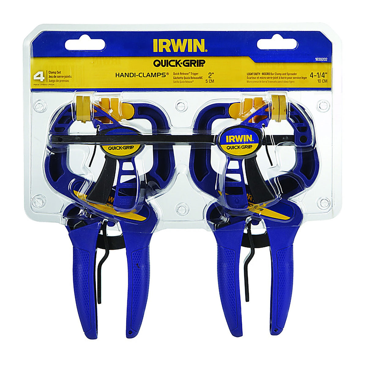 Irwin 1873304 Grip Clamps 4/Pack