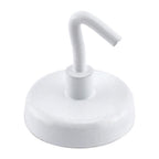 Master Magnetics 7291 1.4 in. Ceramic Magnetic Hooks 14 lb. pull 3.4 MGOe White 2/pc.