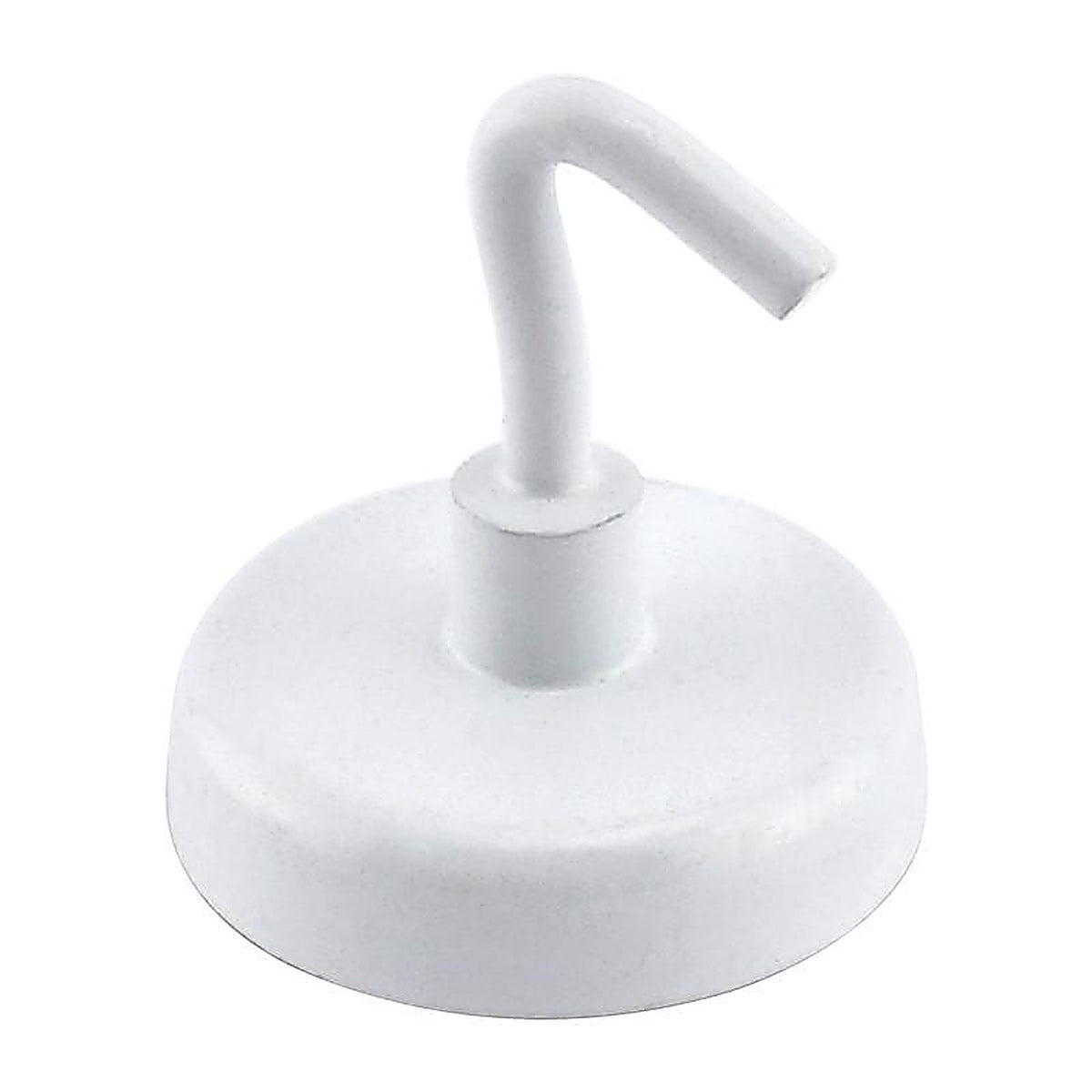 Master Magnetics 7291 1.4 in. Ceramic Magnetic Hooks 14 lb. pull 3.4 MGOe White 2/pc.