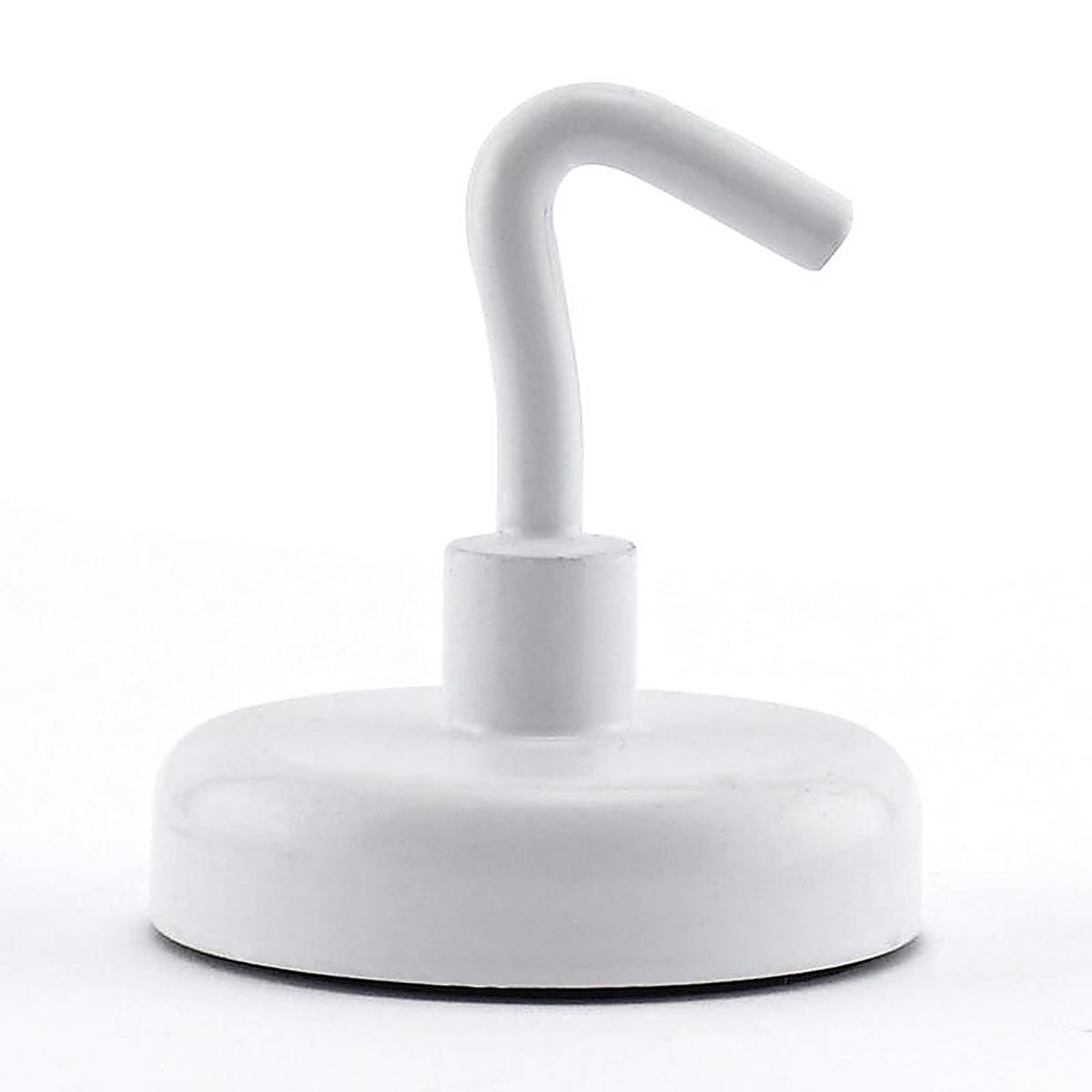Master Magnetics 7291 1.4 in. Ceramic Magnetic Hooks 14 lb. pull 3.4 MGOe White 2/pc.