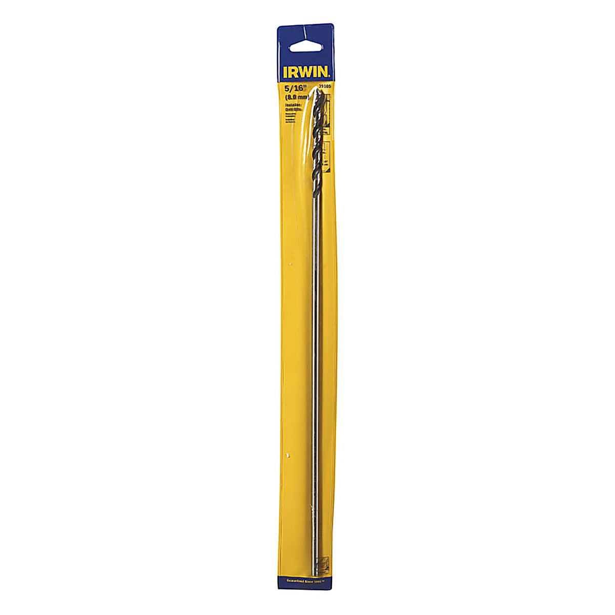 Irwin 1890708 5/16 in. x 18 in. L Steel Bell Hanger Bit 1/pc.