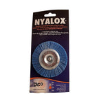 Dico 541-783-3 3 in. Fine Crimped Mandrel Mounted Wheel Brush Nylon 2500 rpm 1/pc.