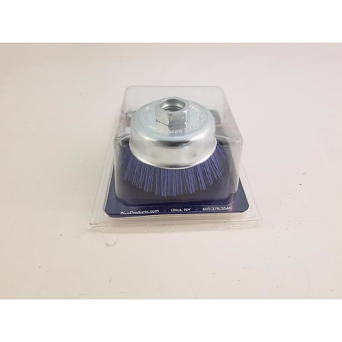 Dico 541-786-2-1/2 2.5 in. Dia. x 1/4 in. x 1/4 Dia. Crimped Nylon Mandrel Mounted Cup Brush 4500 rpm