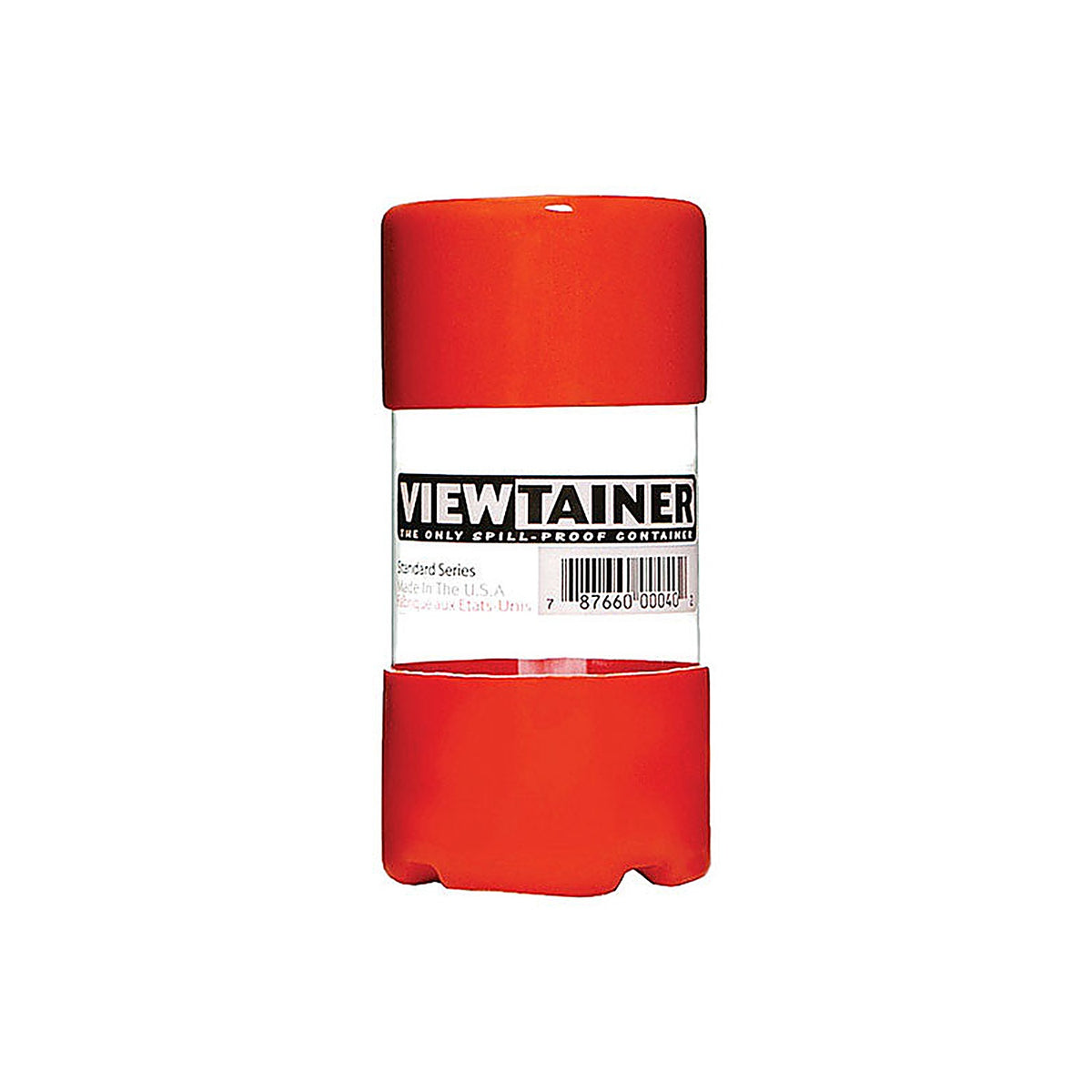 Viewtainer CC24 2 in. L x 2 in. W x 4 in. H Slit Top Container Plastic Red