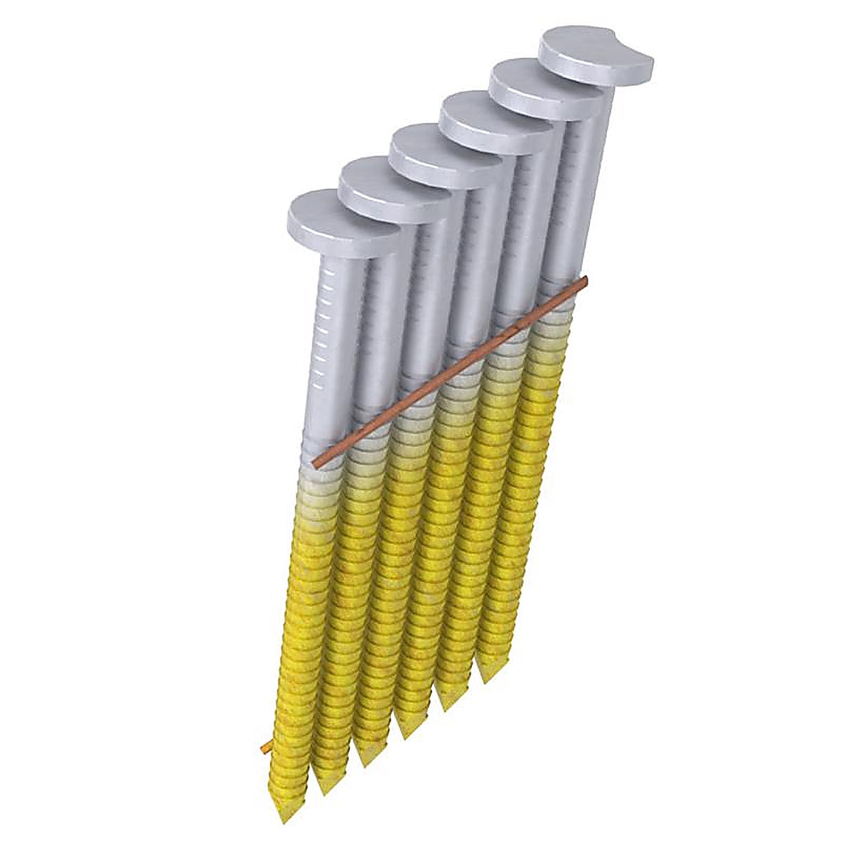 Grip-Rite GRS6DRHG 2 in. 11-1/2 Ga. Angled Strip Framing Nails 28 deg. Ring Shank 2500/Pack