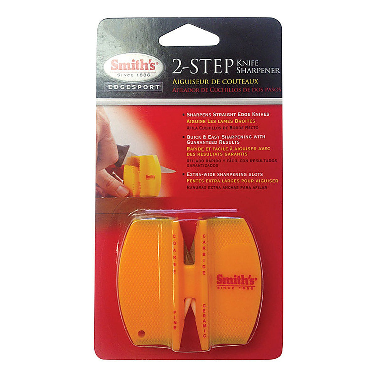 Smith's CCKS Carbide/Ceramic Double-Sided Sharpener 1,500 Grit 1/pc.