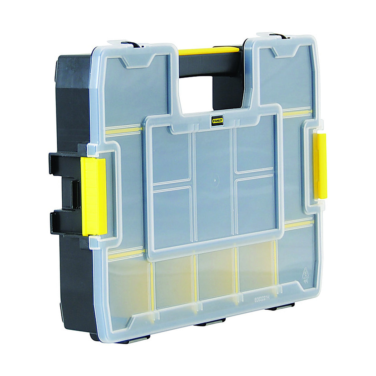 Stanley STST14022 Sort Master Junior 14.8 in. Plastic Organizer 11.5 in. W x 2.7 in. H Black/Yellow