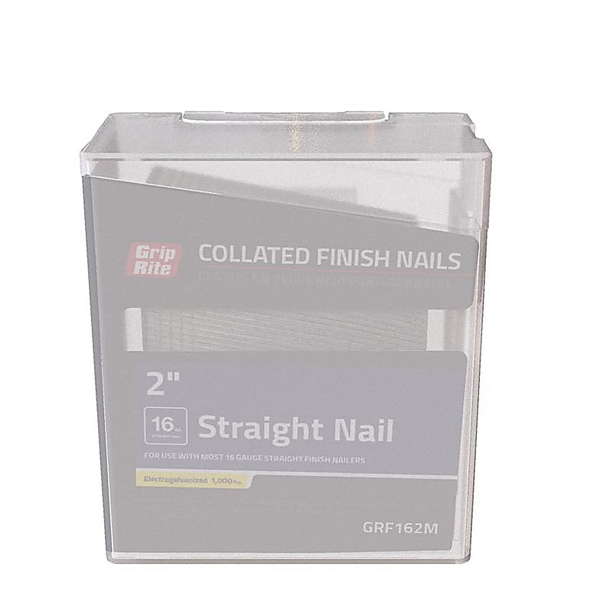 Grip-Rite GRF162M 2 in. 16 Ga. Straight Strip Finish Nails Smooth Shank 1000/Pack