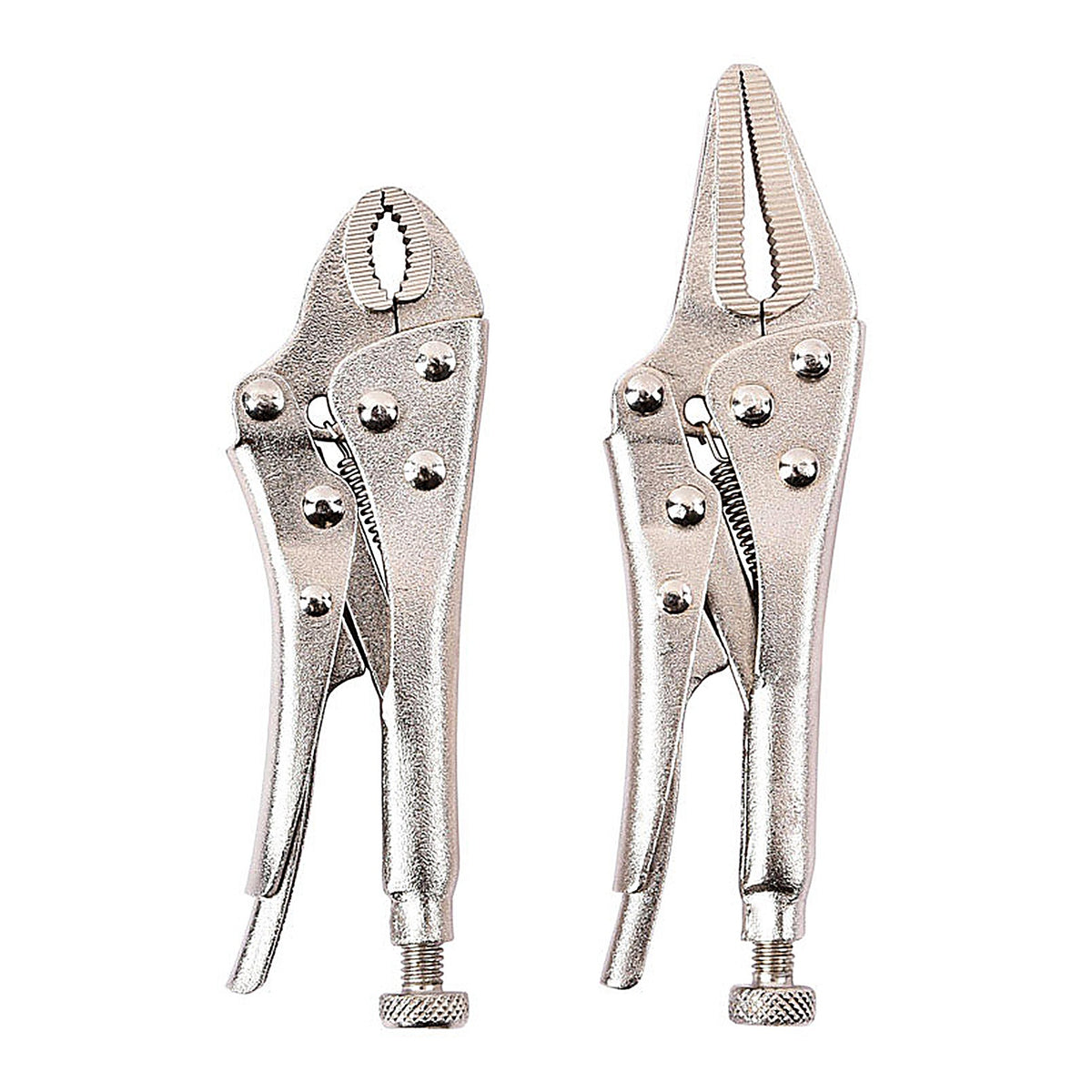 Home Plus AC2014204 4-3/4 in. Carbon Steel Two Piece Locking Pliers Set