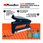 Arrow Fastener T50HS PowerShot Advanced Forward Action Flat Staple Gun Black