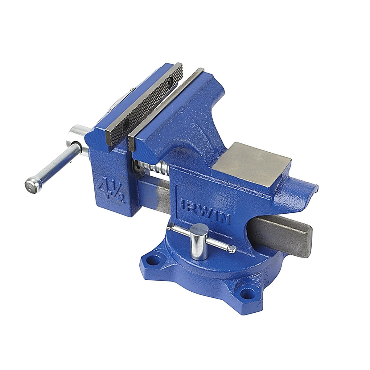 Irwin 4935507 4.5 in. Steel Workshop Bench Vise Swivel Base
