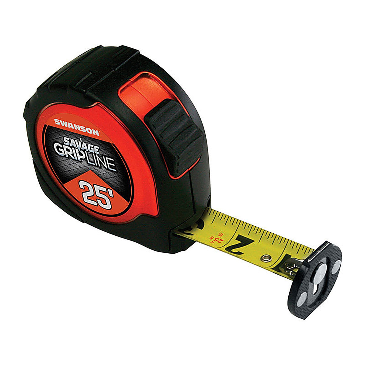 Swanson SVGL25M1 Savage Grip Line 25 ft. L x 1-1/16 in. W Gipline Tape Measure 1/Pack