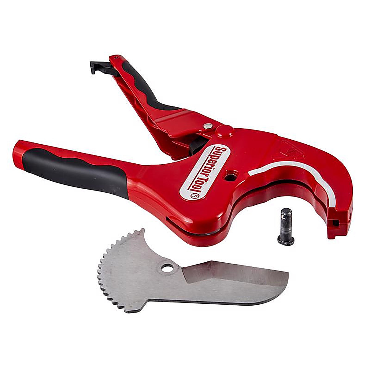 Superior Tool 37116 Cutter with Ratchet Handle Red