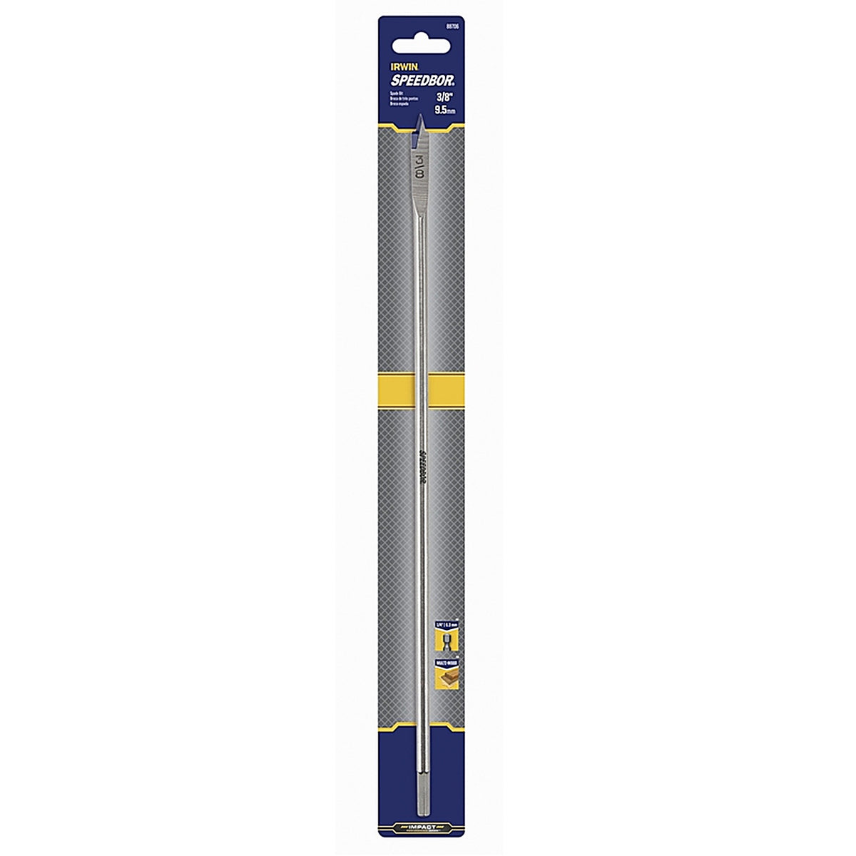 Irwin 88706 Speedbor 3/8 in. x 16 in. L Carbon Steel Wood Boring Bit 1/pc.