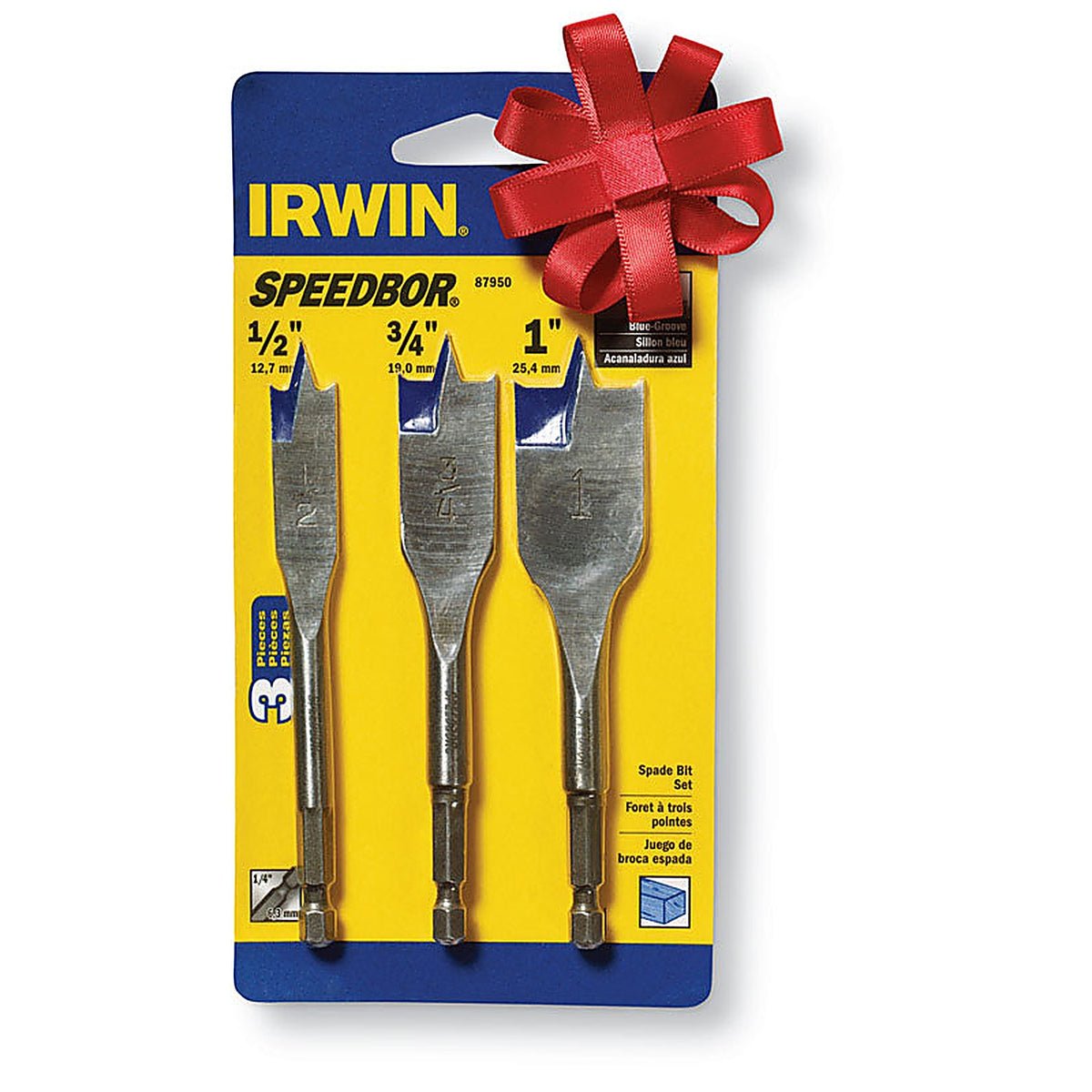 Irwin 87950 Speedbor Steel Wood Boring Bit Set 3/pc.