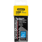Stanley TRA706T Sharp Shooter 27/64 in. W x 3/8 in. L Narrow Crown Heavy Duty Staples 1000/Pack